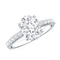 Lab Grown 2 Carat Diamond Oval Engagement Ring with IGI Certificate