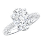 IGI Certified 3 Carat Lab Grown Oval Diamond Engagement Ring for Women