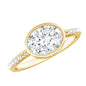IGI Certified Lab Diamond Engagement Ring with 2 Carat Oval