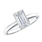 Emerald Cut 2 Carat Engagement Ring with IGI Certified Lab Diamond