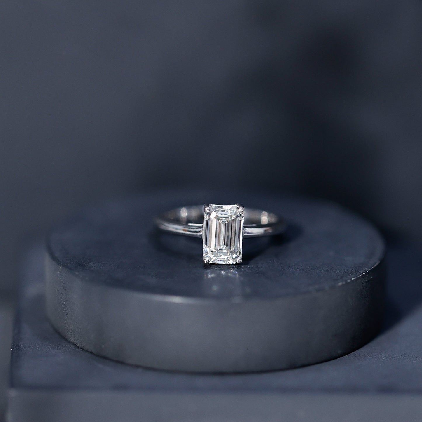 Emerald Cut 2 Carat Engagement Ring with IGI Certified Lab Diamond
