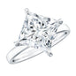 Solitaire 5 Carat Princess Cut Lab Grown Diamond Huge Engagement Ring with IGI Certificate