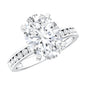 IGI Certified 3 Carat Lab Grown Diamond Oval Engagement Ring for Women