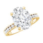 IGI Certified 3 Carat Lab Grown Diamond Oval Engagement Ring for Women