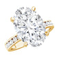 Oval Cut 5 Carat Lab Grown Diamond Big Engagement Ring with IGI Certificate