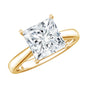 IGI Certified Lab Grown 3 Carat Diamond Princess Cut Engagement Ring Solitaire