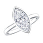 IGI Certified 2 Carat Lab Grown Diamond Marquise Ring For Engagement
