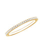 Certified Diamond Half Eternity Ring in Pave Setting