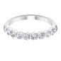 Natural Diamond Half Eternity Ring in Bar Setting
