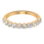 Natural Diamond Half Eternity Ring in Bar Setting