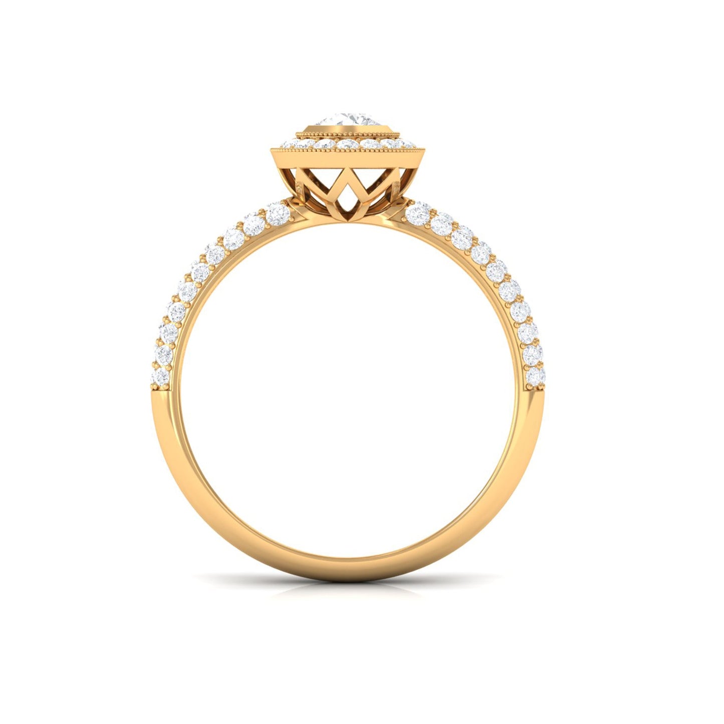 Vintage Inspired Diamond Engagement Ring for Women