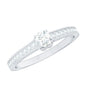 Minimal Round Diamond Promise Ring