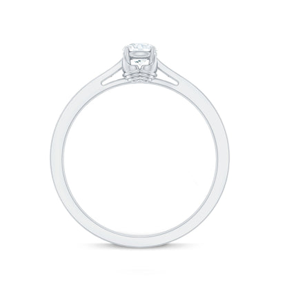 Minimal Round Diamond Promise Ring