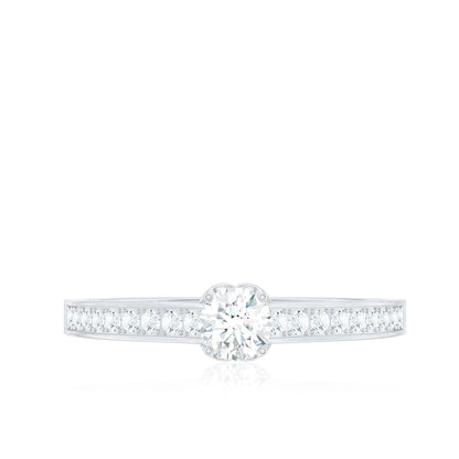 Minimal Round Diamond Promise Ring