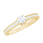 Minimal Round Diamond Promise Ring