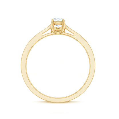 Minimal Round Diamond Promise Ring