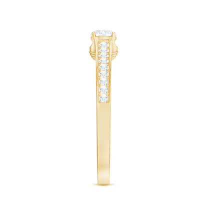 Minimal Round Diamond Promise Ring