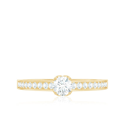 Minimal Round Diamond Promise Ring