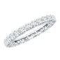 Trellis Set Moissanite Full Eternity Band Ring
