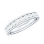 Channel Set Moissanite Eternity Band for women
