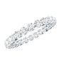 Certified Round Cut Moissanite Eternity Band Ring