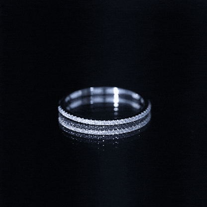 Moissanite Minimal Eternity Stackable Ring