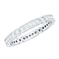 Classic Moissanite Full Eternity Ring in Pin Point Setting