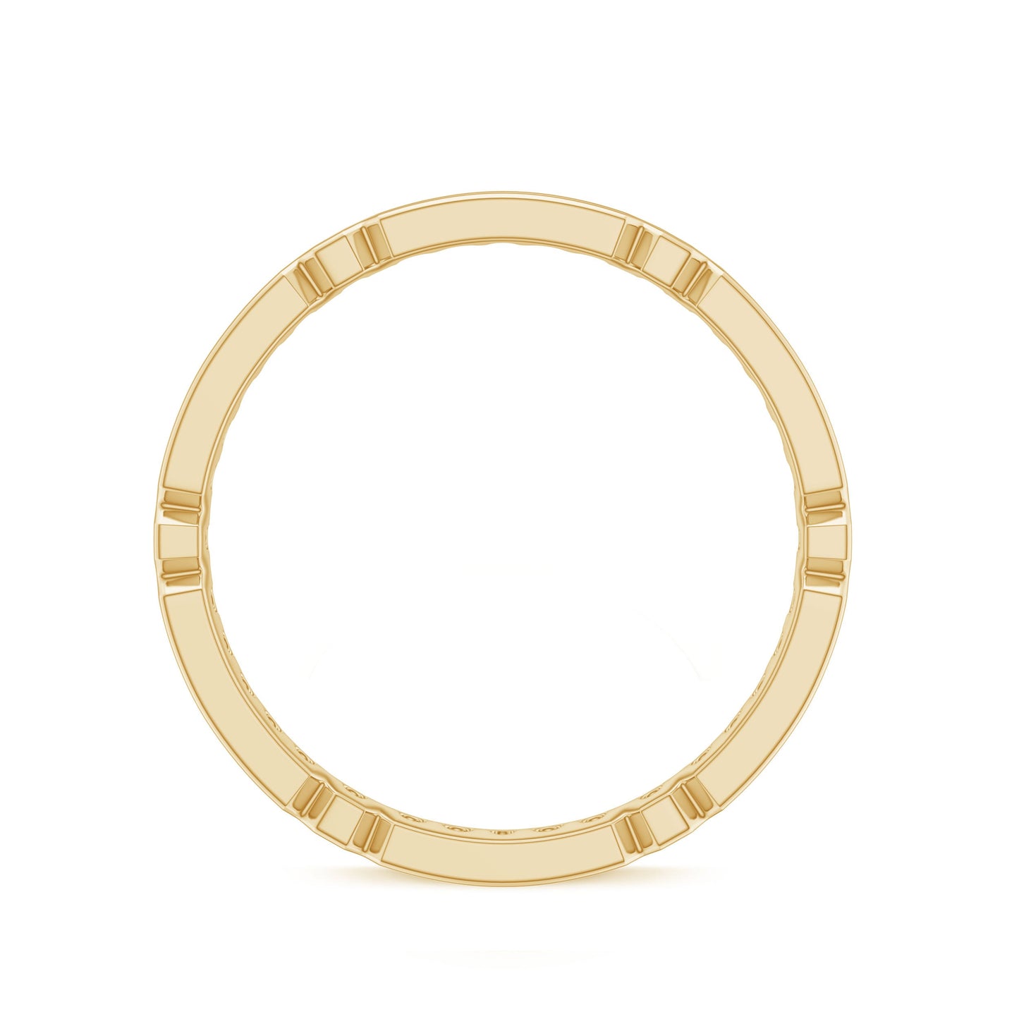 Classic Moissanite Full Eternity Ring in Pin Point Setting