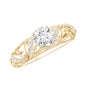 Vintage Inspired 0.98 Carat Moissanite Engagement Ring for Women