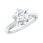 Brilliant Cut Solitaire Moissanite 2 CT Engagement Ring with Certificate