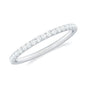 Stackable Diamond Eternity Ring in Fish Tail Setting