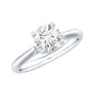 Round Shaped Moissanite Solitaire Engagement Ring