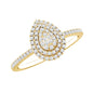 Diamond Pear Shaped Engagement Ring