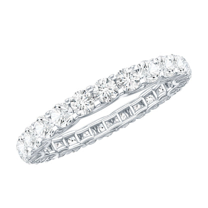 Brilliant Cut Moissanite Eternity Wedding Ring for Women