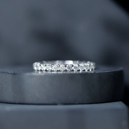 Brilliant Cut Moissanite Eternity Wedding Ring for Women