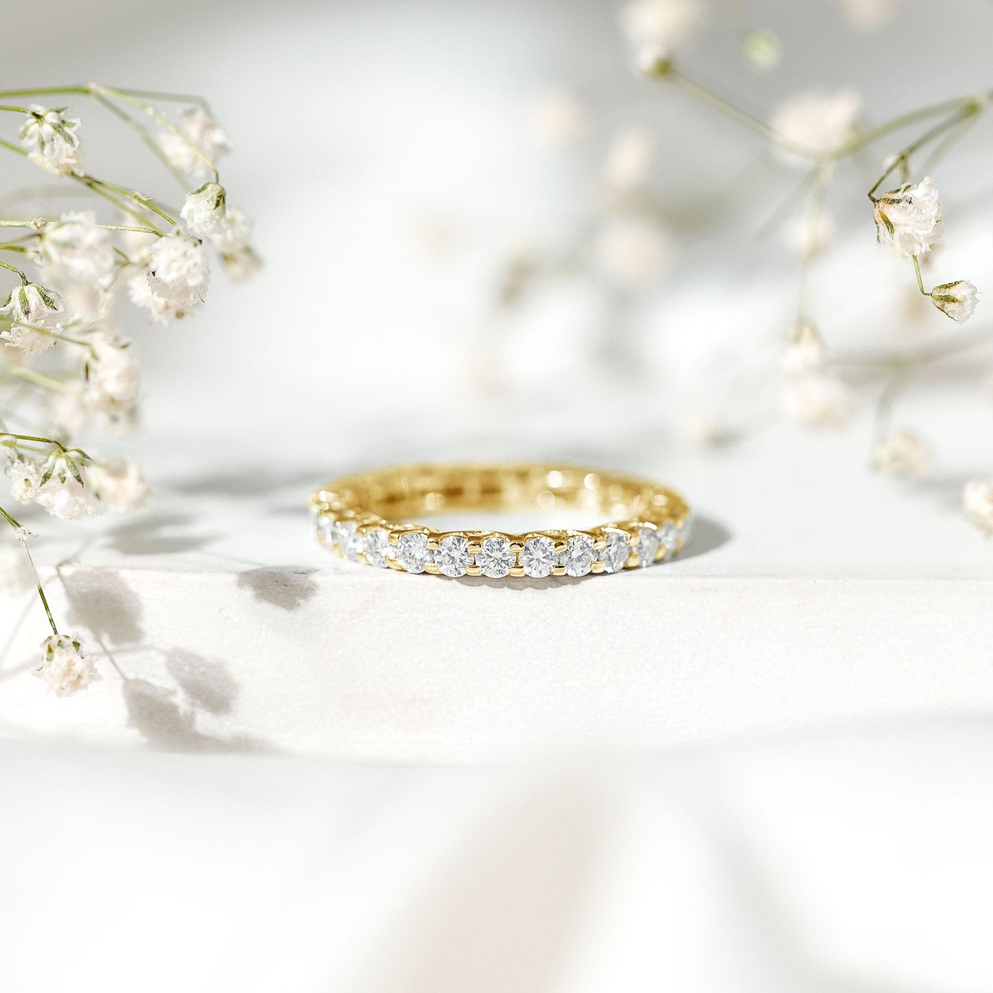 Brilliant Cut Moissanite Eternity Wedding Ring for Women