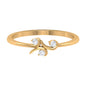 Certified Moissanite Three Stone Promise Ring