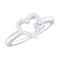 Certified Diamond Open Heart Promise Ring