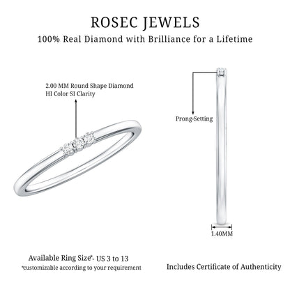 Certified Round Diamond Proposal Ring For Her