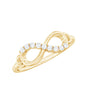 Certified Prong Set Diamond Infinity Promise Ring