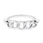 Contemporary Diamond Interlock Ring with Certificate
