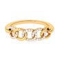 Contemporary Diamond Interlock Ring with Certificate