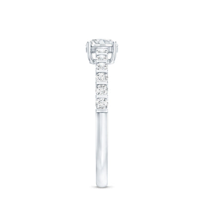 Round Brilliant Cut Moissanite Proposal Ring