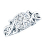 1.7 Carat Lab Grown Diamond Cushion Engagement Ring