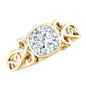 1.7 Carat Lab Grown Diamond Cushion Engagement Ring
