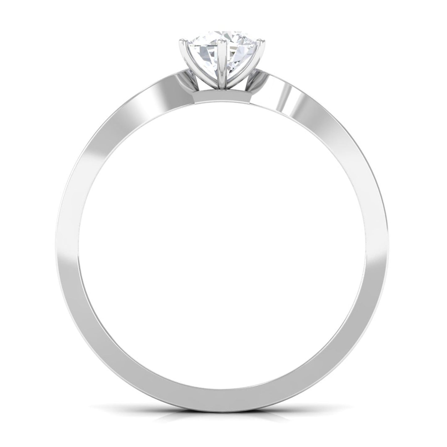 Certified Solitaire Lab Grown Diamond Promise Engagement Ring