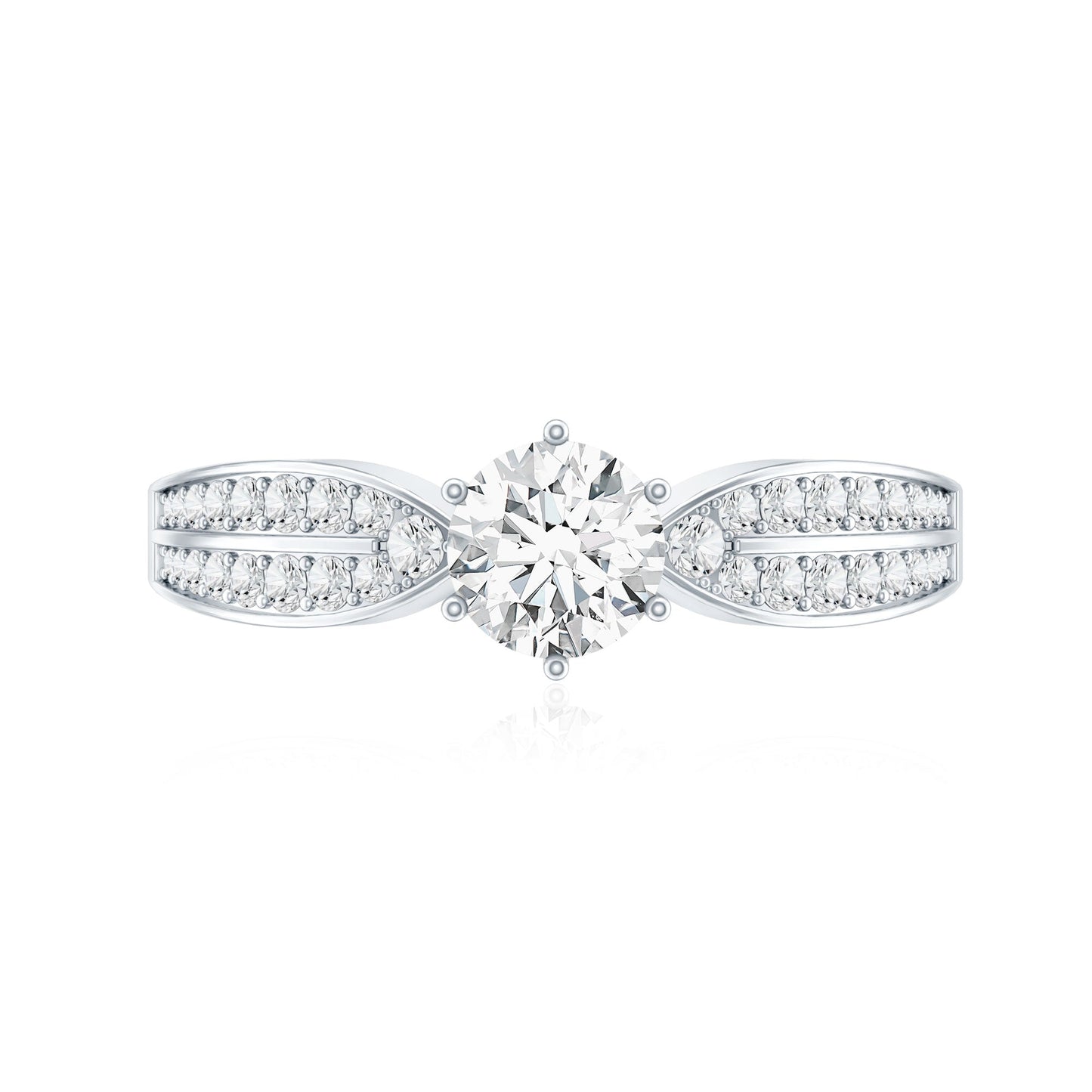 Certified Solitaire Lab Grown Diamond Promise Engagement Ring