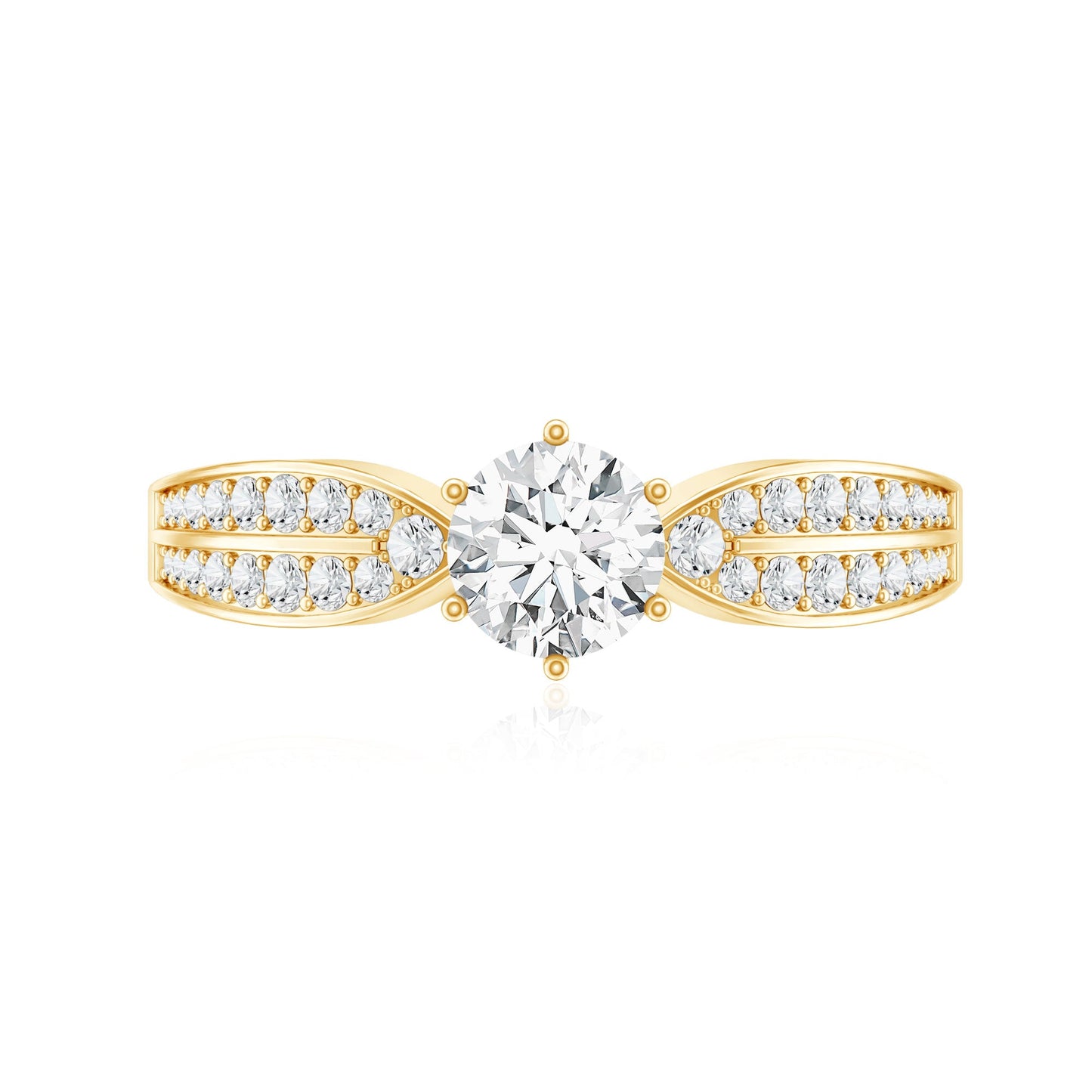 Certified Solitaire Lab Grown Diamond Promise Engagement Ring