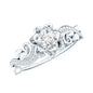 Lab Grown Diamond Flower Engagement Ring for Her