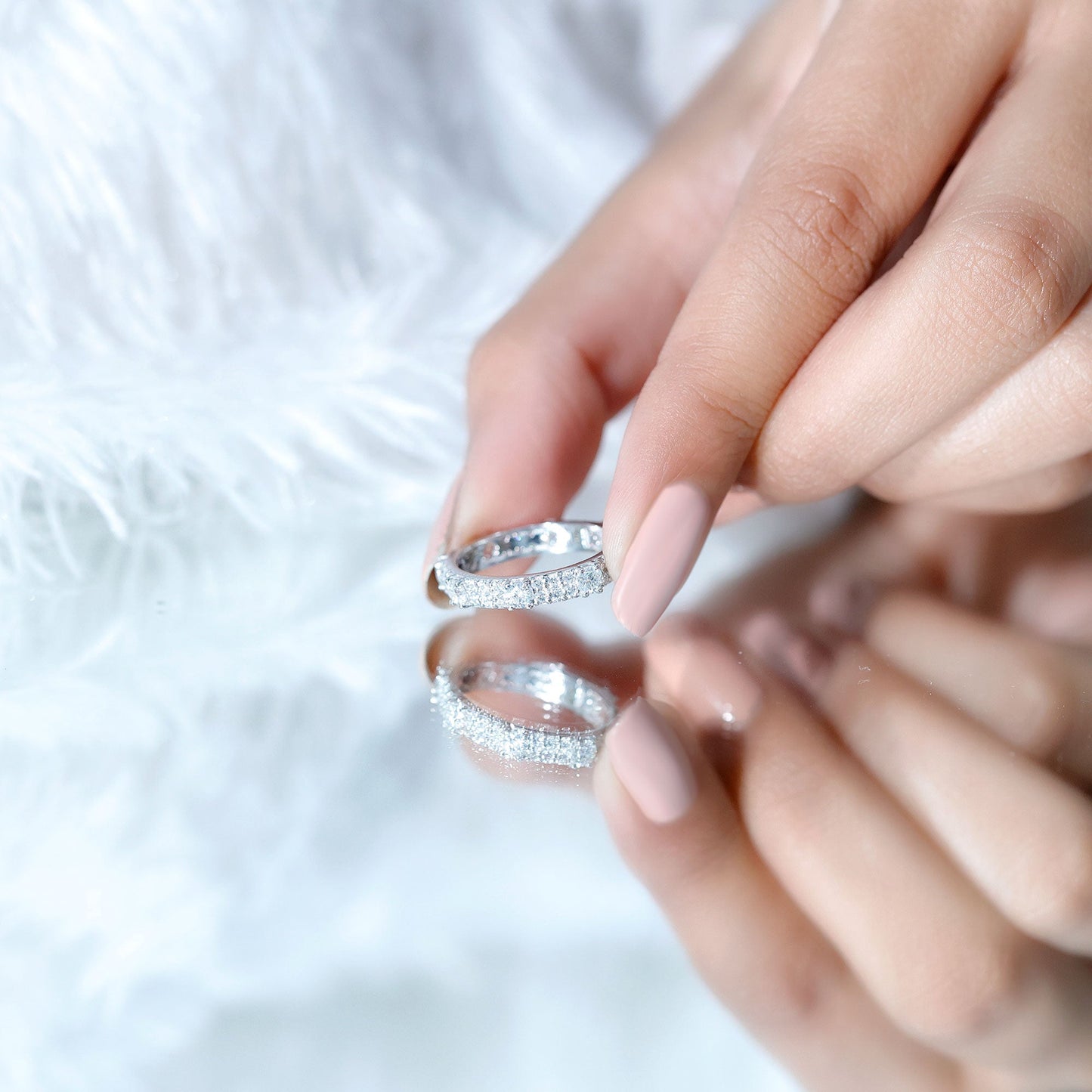 Full Eternity Lab Grown Diamond Wedding Band For Women